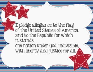 Here is a Pledge of Allegiance sign freebie for your classroom if you are in a school that still recites it. Enjoy the holiday and celebrating our country!