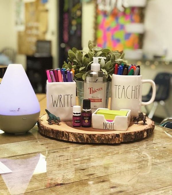 There are few places that students don't have access to and teacher desk decor is chance to make your space feel more like your home away from home.
