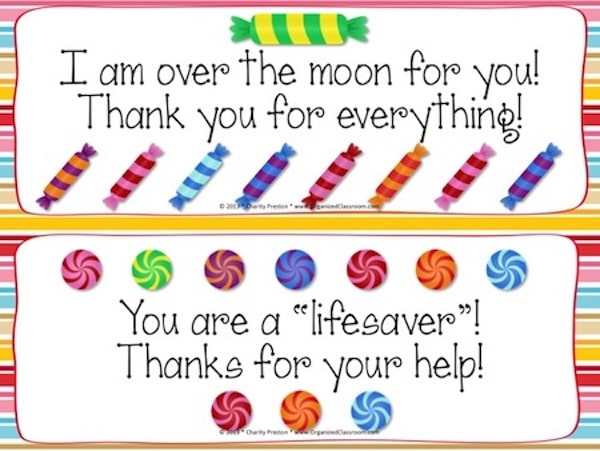 I don't know about you, but I know a lot of teacher colleagues who love candy. And they deserve to get an award just for being amazing any day of the week. So I put together the two, to create some candy bar ideas that can serve double duty!