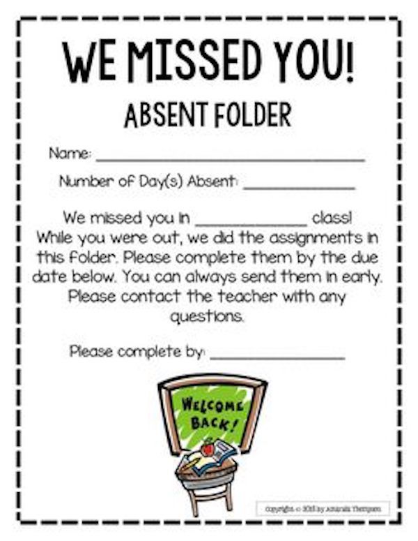 Remembering to put out and collect absent student work can certainly be an extra thing teachers don't always remember to do when they have 1,345 other items to worry about in any given school day.