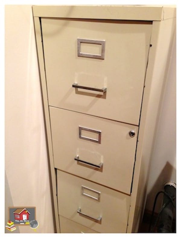 Have you digitized your paper files? What will you do with your now empty filing cabinet? I actually store construction paper and cardstock in mine!