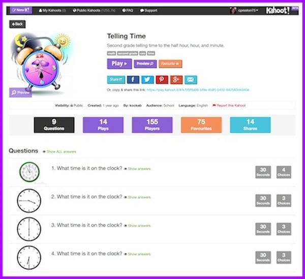 Kahoot is a wonderful website for preassessment, middle of the lesson, or even a post-assessment review. Stop by to see a quick video demo!