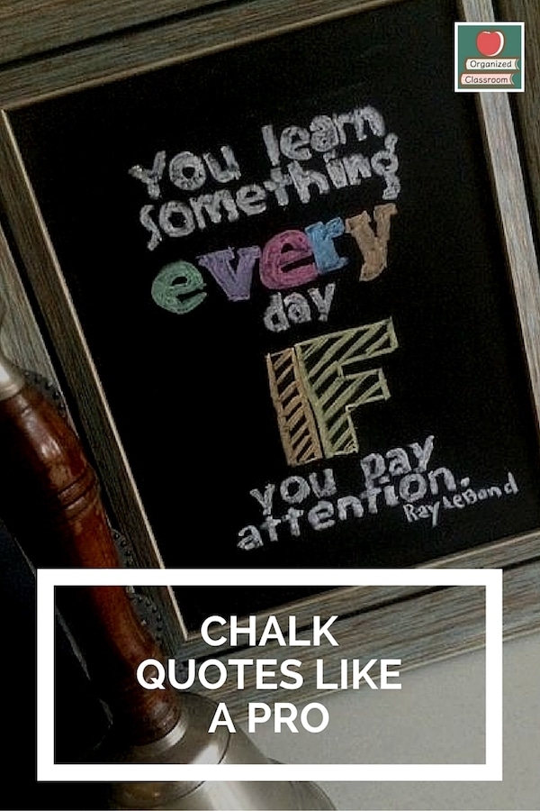 Do you love the look of chalk quotes? Turns out anyone can make a master chalkboard display even if freehand is not your thing!  Check it out!