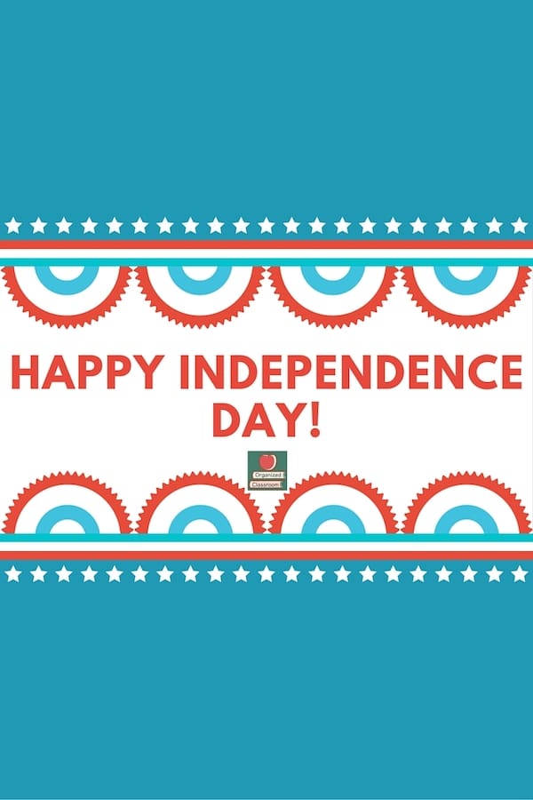 Here is a Pledge of Allegiance sign freebie for your classroom if you are in a school that still recites it. Enjoy the holiday and celebrating our country!