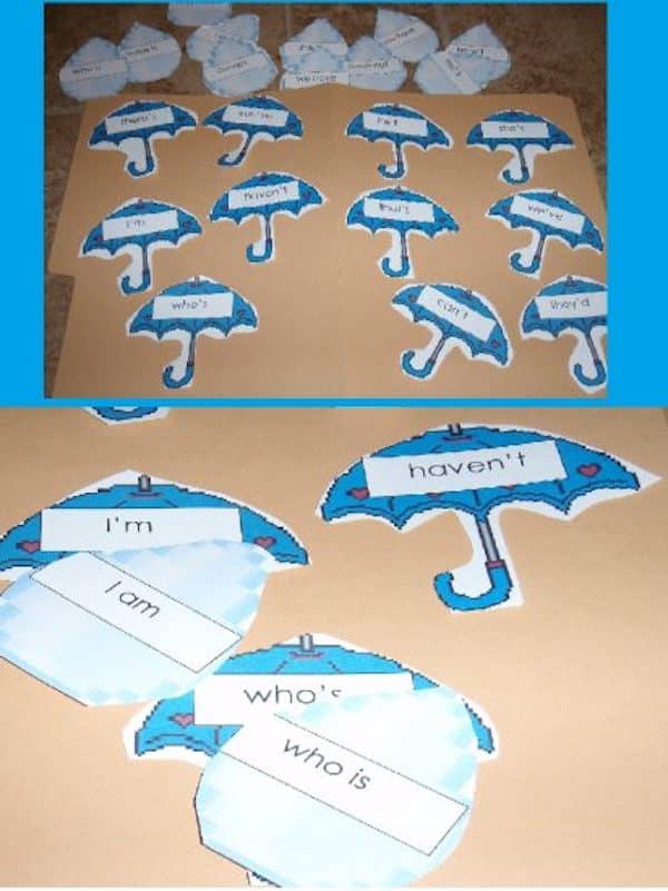 Teaching about contraction words can be confusing for students until you introduce games, visual aids, and other hands-on activities.