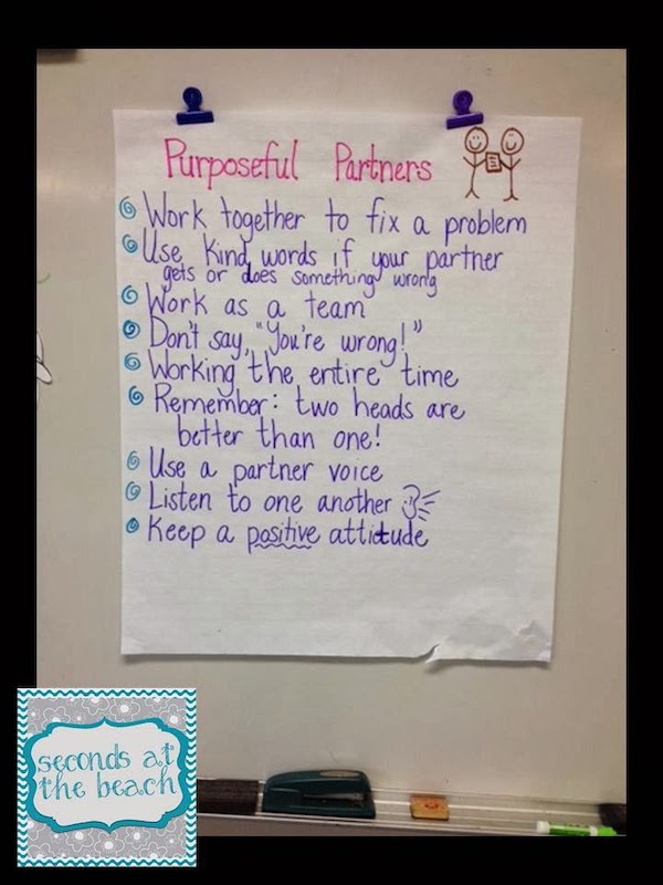 I love when students learn from one another and I hear the buzz and hum of engaged learning conversations. When partnerships are successful, it's amazing what learning occurs!