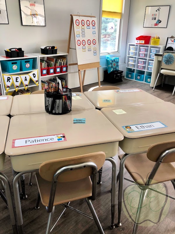 Having student desk nameplates aren't required in the classroom, but many teachers (especially at the elementary level) find them super useful.  I know, as a substitute teacher, I found them extremely helpful as well.