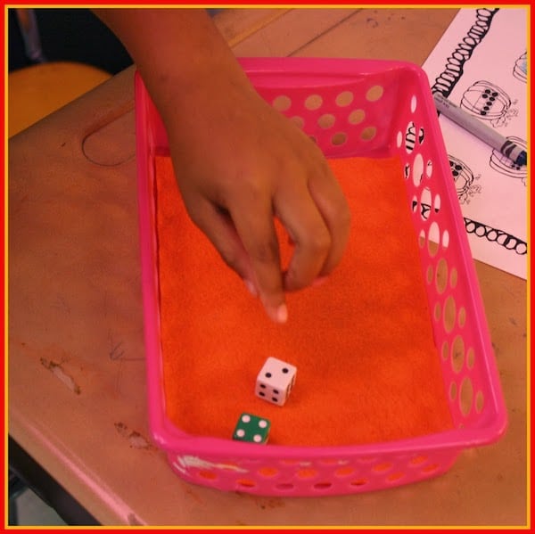 Dice are so NOISY! That is one of things that makes me want to run from my classroom. It almost makes you want to stop using dice. And then there was a solution.