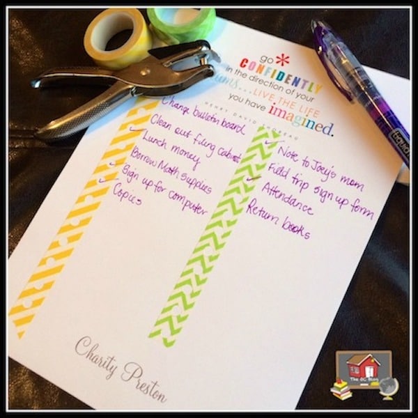 I really thought this was a fun way to spruce up a to do list or a planner. If you are a planner junkie like me, this will make you extremely happy.