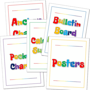 Check out this easy and inexpensive way to hang your posters, anchor charts, and bulletin board borders out of the way! Love it!