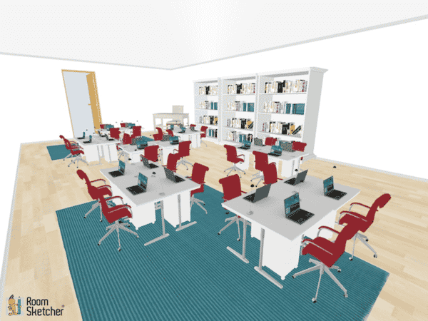 Pods of four desks in each small group are the traits of this seating arrangement. Perfect for small groups of four and/or partner work with face or shoulder partners.