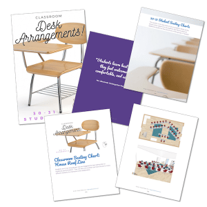 Students are in two long groups, but are staggered for less talking than in traditional pod formations. They will face one another, but have access to many different students for interaction and collaboration.