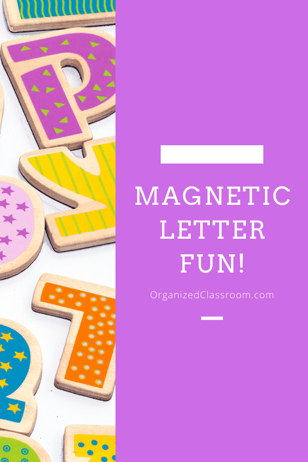 Learning activities for magnet letters! They are easy to use on a cooking tray and so many different lesson plan ideas to use for students of all ages!