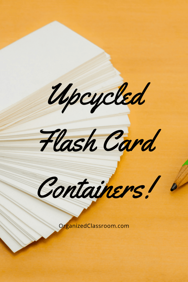 I have a pretty inexpensive option for those of you who would for students to carry flash cards: use a gallon milk jug to make your own! Super fun!