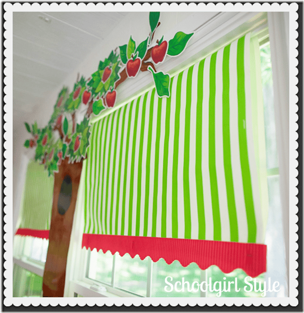 I am talking about tension rods. In case you haven’t realized it before, tension rods can be used a ton of ways in your classroom! Check out this post!