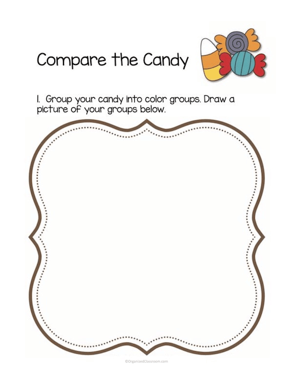 Too much leftover Halloween candy? I have a fun math lesson plan solution for the week AFTER Halloween! A fun way to use manipulative learning!