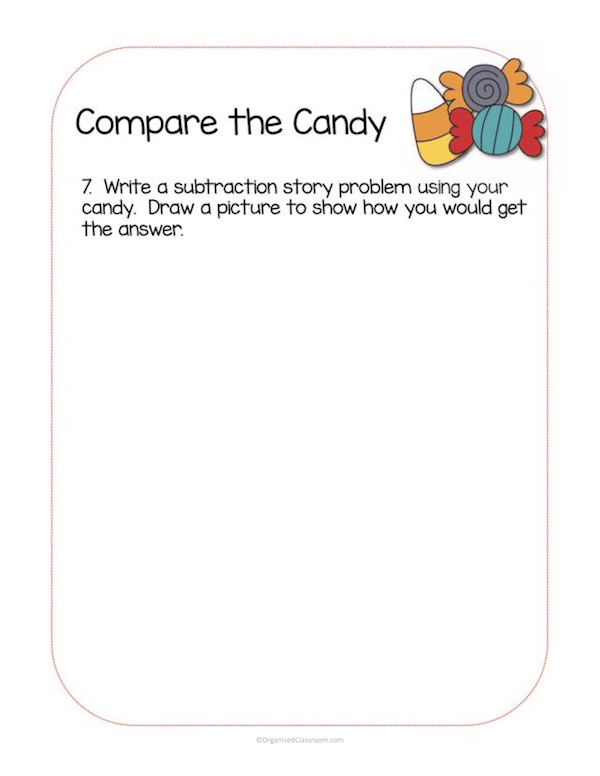Too much leftover Halloween candy? I have a fun math lesson plan solution for the week AFTER Halloween! A fun way to use manipulative learning!