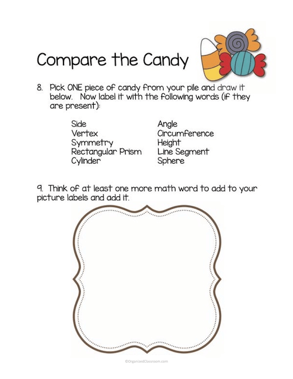 Too much leftover Halloween candy? I have a fun math lesson plan solution for the week AFTER Halloween! A fun way to use manipulative learning!