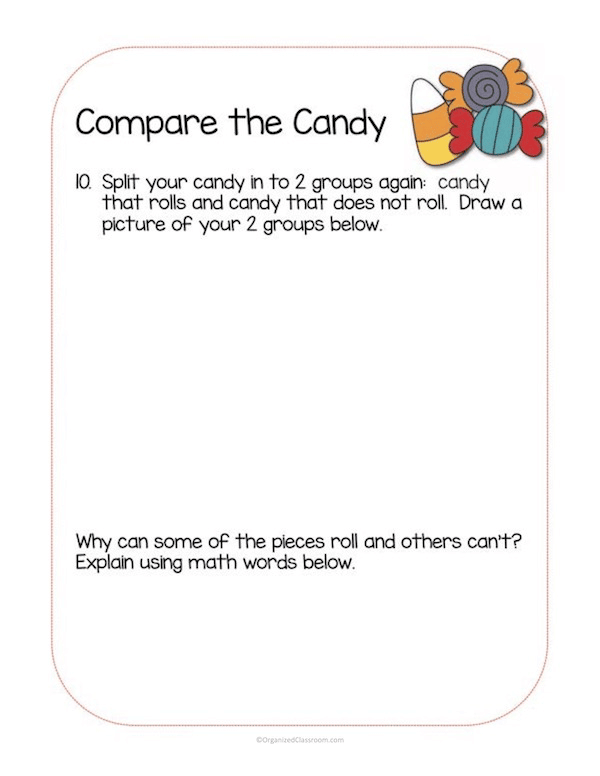 Too much leftover Halloween candy? I have a fun math lesson plan solution for the week AFTER Halloween! A fun way to use manipulative learning!
