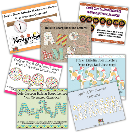 Bulletin Board Letters and Calendar Pack Cover