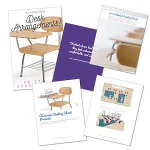 Compact teams of four are positioned closely in the room. This seating choice will take up less classroom space than many others.